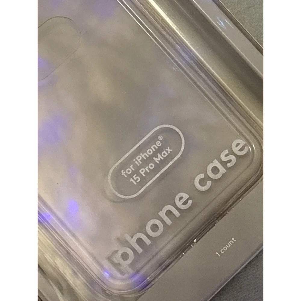 NEW Heyday Clear Phone Case for iPhone 15 Pro‎ Max Transparent